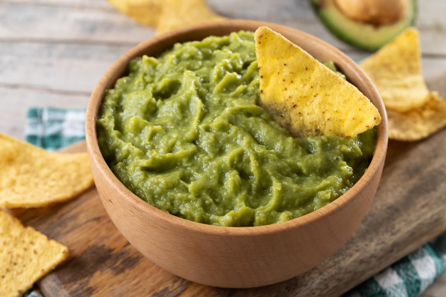 guacamole con nachos